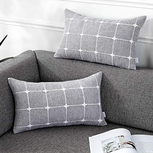 AmHoo Set of 2 Farmhouse Boho Throw Pillow Covers Cotton Linen Striped Tassel for Sofa Couch Bed Living Room Bedroom 12 x 20 Inch Ivory White AmHoo Set of 2 Farmhouse Boho Throw Pillow Covers Cotton Linen Striped Tassel for Sofa Couch Bed Living Room Bedroom 12 x 20 Inch Ivory White